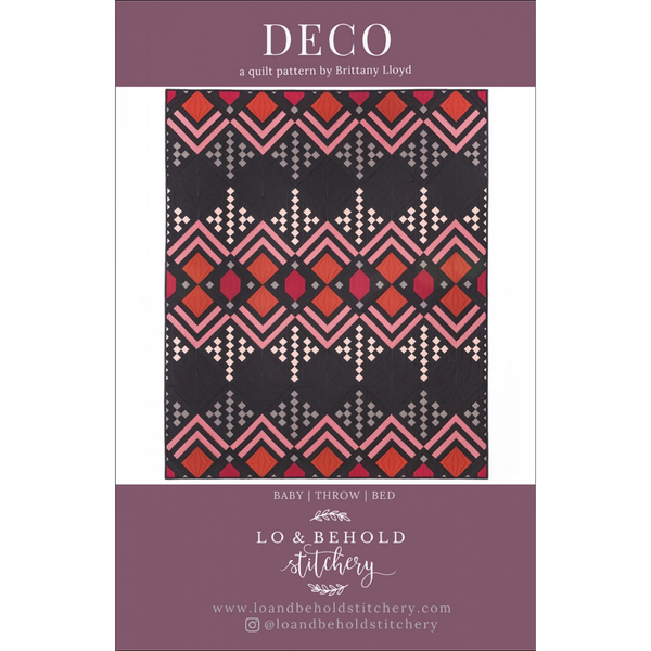 Deco Paper Pattern ~ Lo & Behold Stitchery