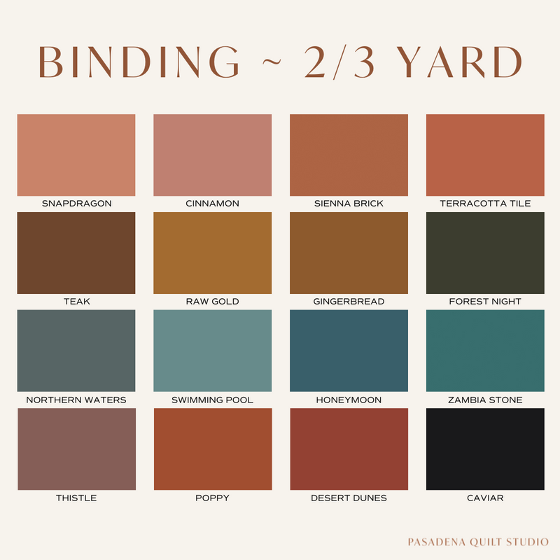 Binding Options ~ 2/3rd Yard