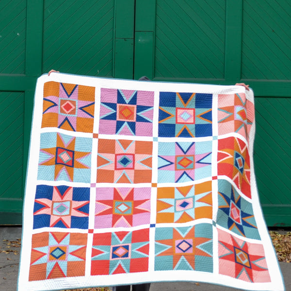 Strawflower Quilt Cover Kit by Side Lake Stitch
