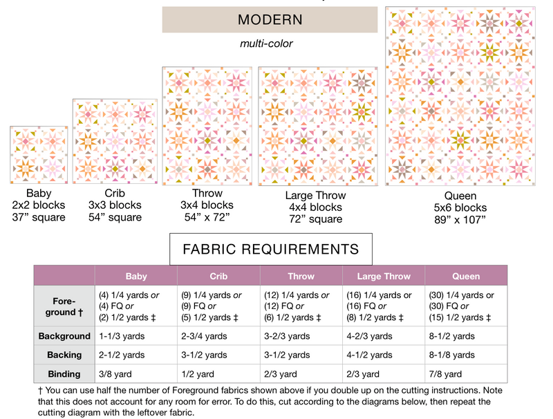 Mosaic Star Quilt Kit ~ Crème Boho